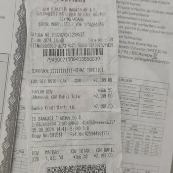 BİM Binden Alınan Ayıplı Kumtel Marka Set Üstü Ocak