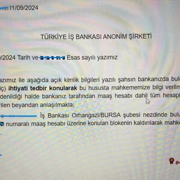 İş Bankası Mahkeme Kararına Rağmen 10 Gündür Bloke Kaldırmıyor
