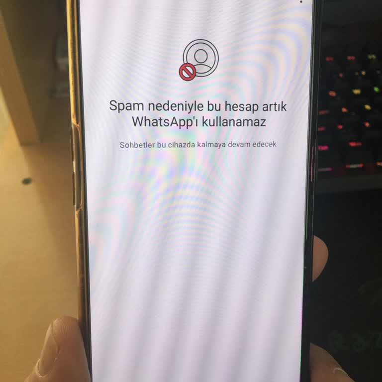 WhatsApp "spam Nedeniyle Bu Hesap Artık WhatsApp Kullanamaz"