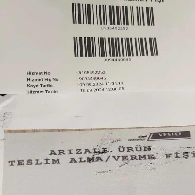 Vestel Pişmanlık Evrakla Belgelerim