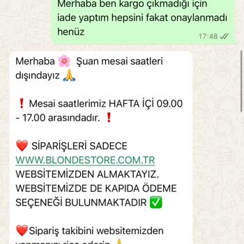 Blonde Store Butik Mağazasından Alışveriş Deneyimi