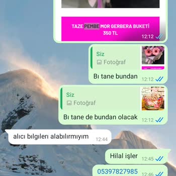 Efsun Çiçekçim Erzurum'da Çiçekçi Hizmeti İle İlgili Geri Dönüş Sorunu