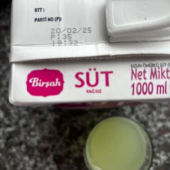 Birşah Aldığım Süt Kalitesi Beklentimin Altında Kaldı