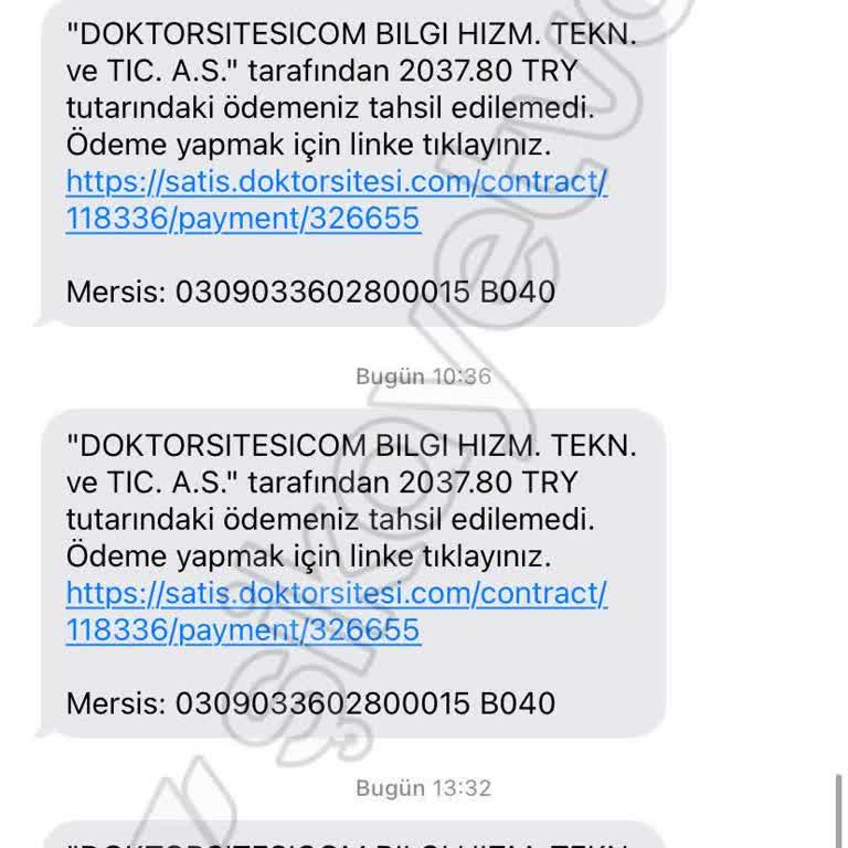 Doktorsitesi.com Vermediği Hizmetin Parasını Almaya Çalışıyor