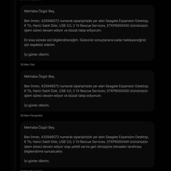 Hepsiburada Onayım Olmadan Annemle Anılarımız Olan Harici Diskim İmha Edildi