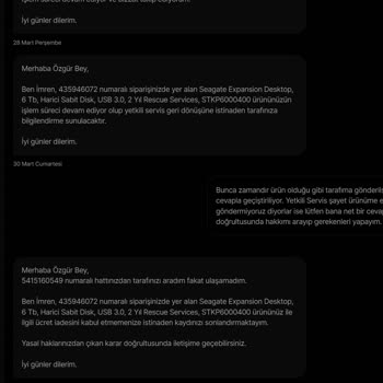 Hepsiburada Onayım Olmadan Annemle Anılarımız Olan Harici Diskim İmha Edildi