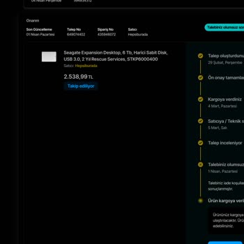 Hepsiburada Onayım Olmadan Annemle Anılarımız Olan Harici Diskim İmha Edildi