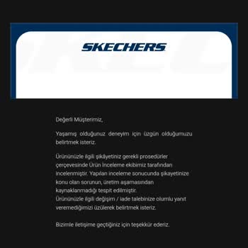 Skechers Firması Ürün Arkasında Durmayan Bir Firma