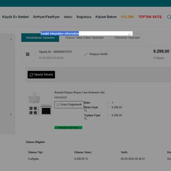 Kumtel Ankastre Teslim Edilmiyor