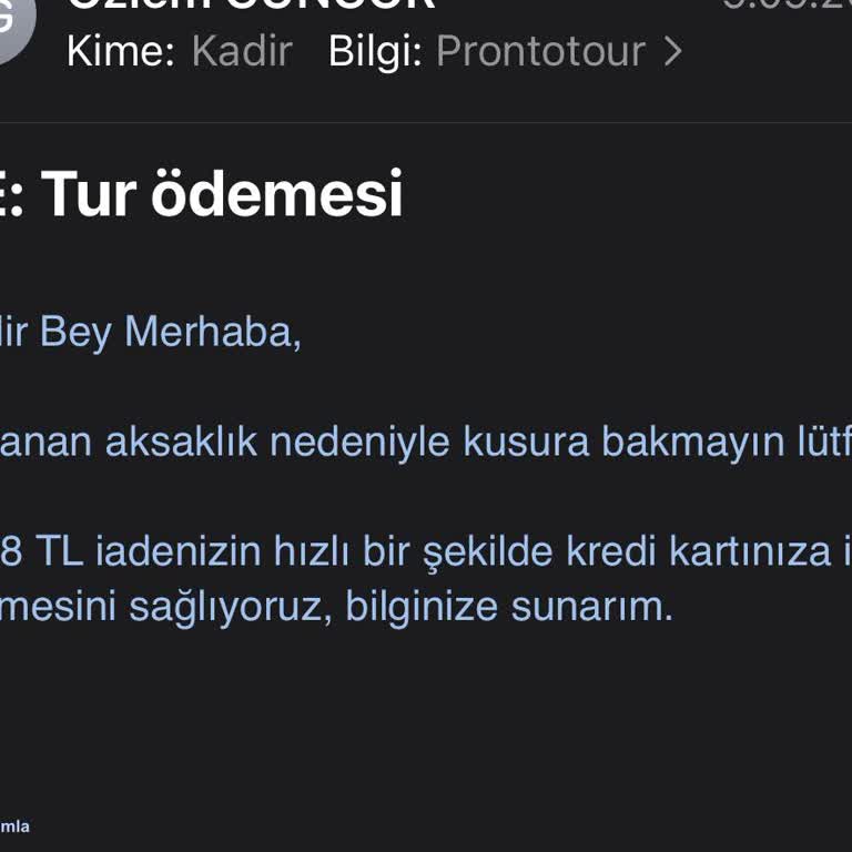 Prontotour Dubai Turu Rezervasyonunda Yaşanan Sorunlar Ve Fiyat Farkı