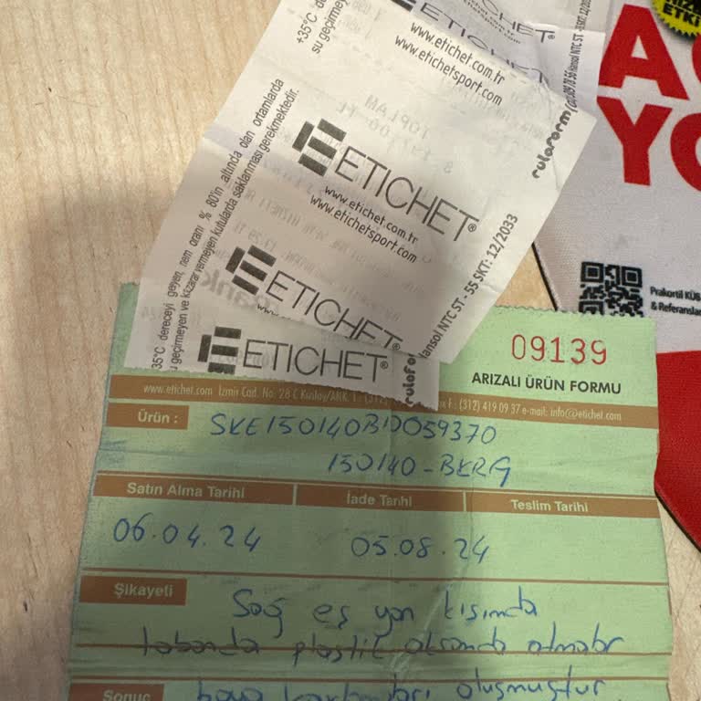 Etichet Optimum Mağazasından Aldığım Ürünün Hatalı Çıkması