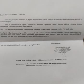 4 Ayda Yırtılan Skechers Ayakkabı, İnceleme Sonucu Red Verildi.