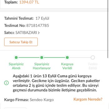 Trendyol Dan Aldığım Ürün Gelmedi