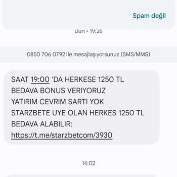 Betewin Devamlı Gönderilen Mesajlar