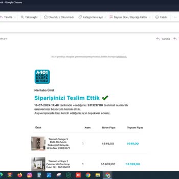 A101 Eksik Ve Hatalı Ürün