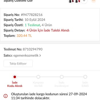 Trendyol Express Teslimat Sorunu Ve Kayıp Ürün Talebi