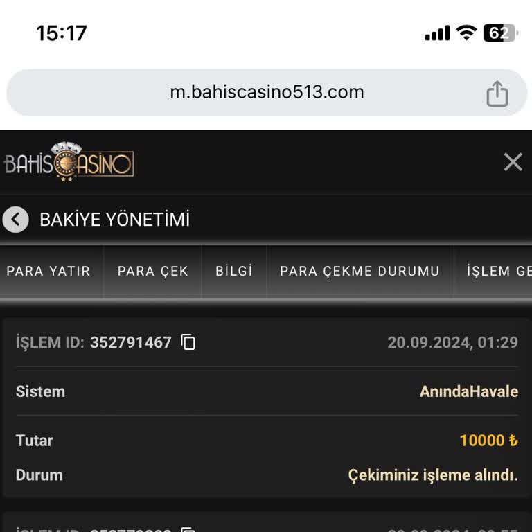 Bahiscasino Çekim Talebi