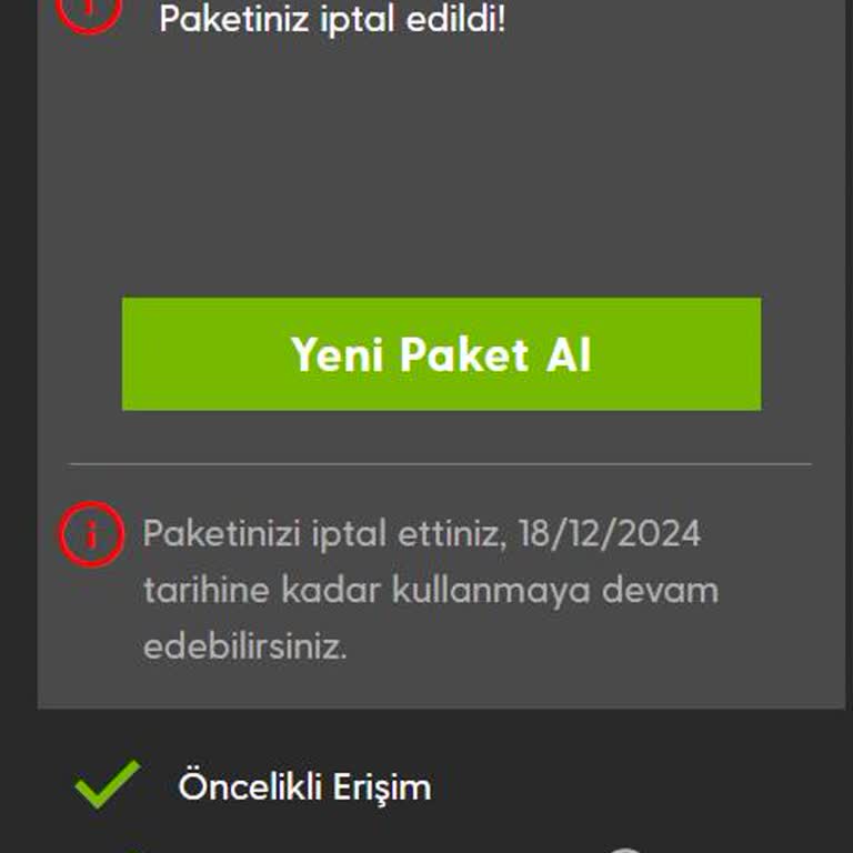 GeForce NOW powered by GAME+ Yanlışlıkla Alınan Paket Ve Para İadesi Sorunu