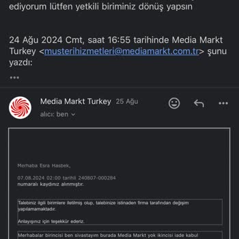 Media Markt Sorun Çözememe Ürün Arkasında Durmuyor