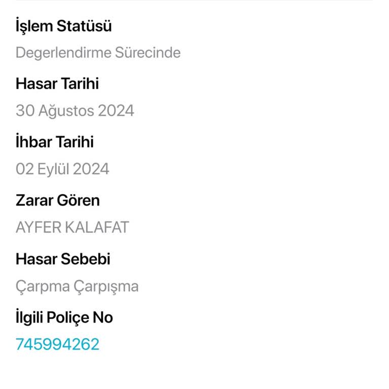 Türkiye Sigorta Turkiye Sigorta Aracımı Teslim Etmiyor