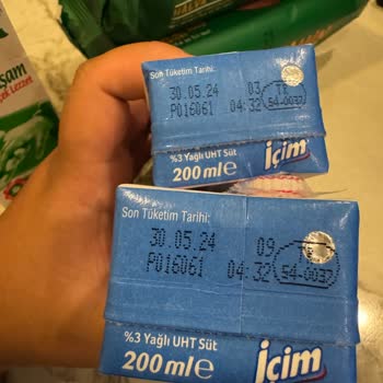 Migros'ta Tarihi Geçmiş Süt