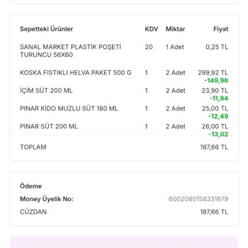 Migros'ta Tarihi Geçmiş Süt