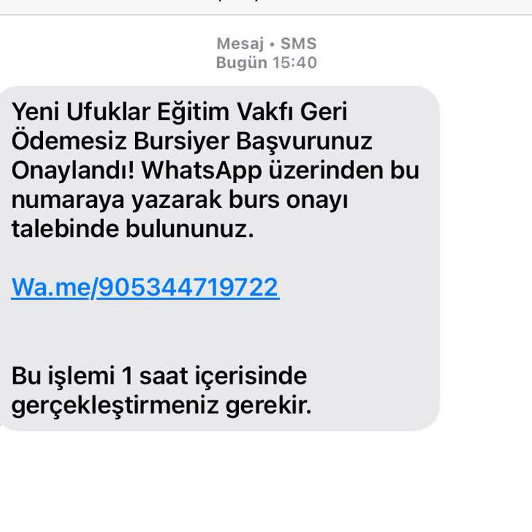 Burs Vaadiyle Dolandırıcılık Yeni Ufuklar Eğitim Vakfı Şikayet