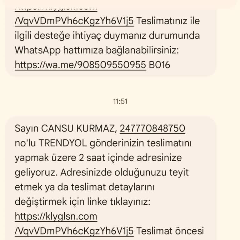 Trendyol Adıma Gönderilen İsimsiz Kargo