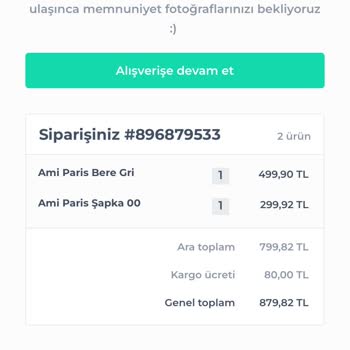 Casquette Mağazasından Siparişimle İlgili Bir Cevap Alamıyorum