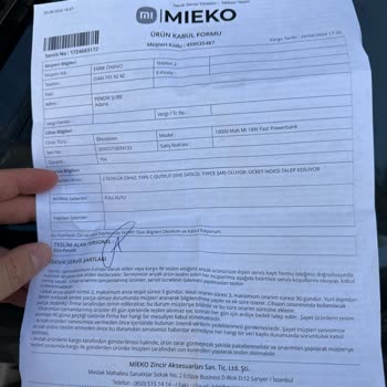 Xiaomi Yanlış Ürün Satışı Ve Yetersiz Müşteri Hizmeti