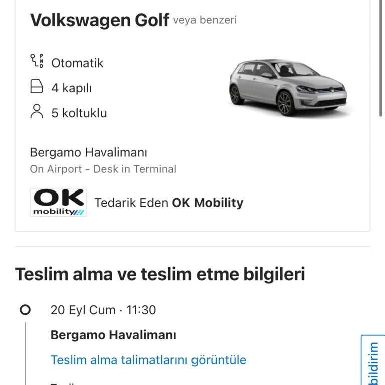 Booking.com Araç Kiralama Sorunu