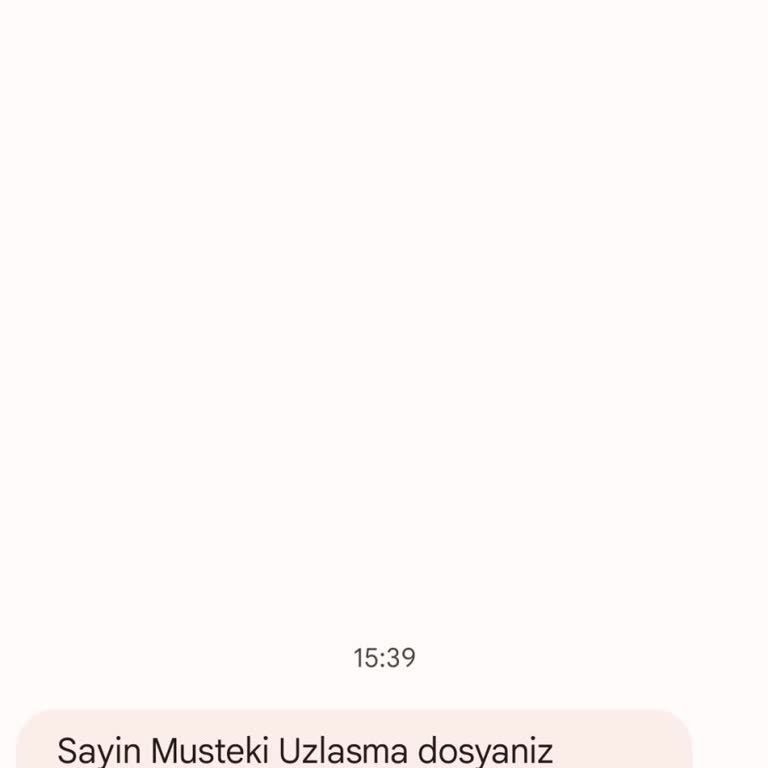 TLY UZLASMA (SMS) Tly Uzlaşma Mesajı