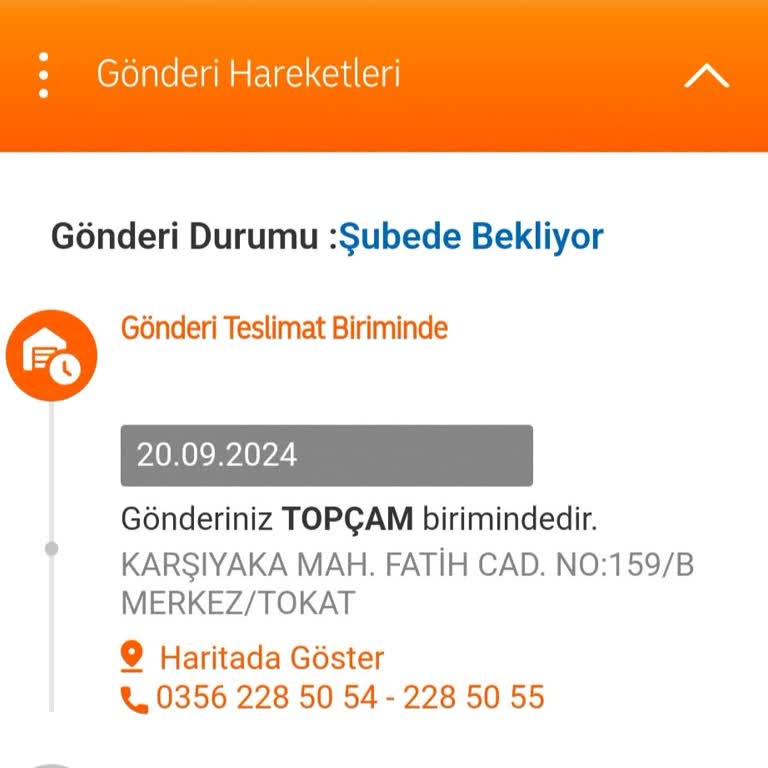 MNG Kargo Tokat Topçam MNG Şubesi Pişmanlıktır!