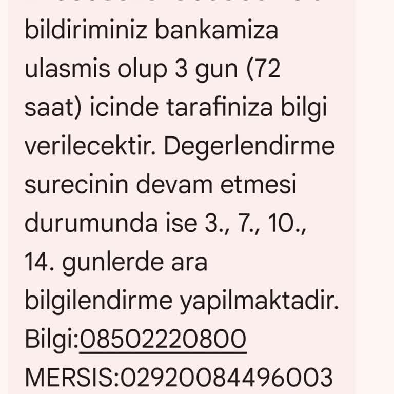 Denizbank Tarafıma Dönüş Yapılmaması