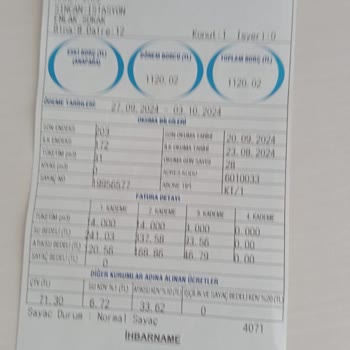 ASKİ Ankara ASKİ Su Faturası