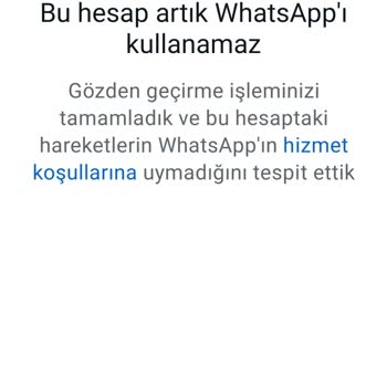 WhatsApp 'i Kullanamamak Hk