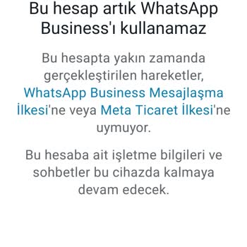 WhatsApp 'i Kullanamamak Hk