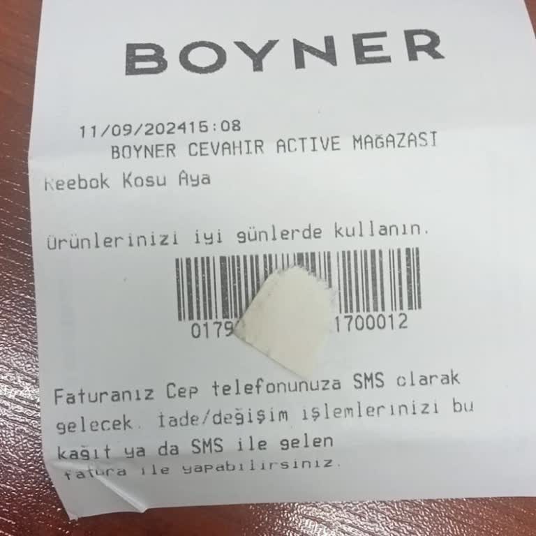 Boyner HTS Yaptırıp Getirememesi