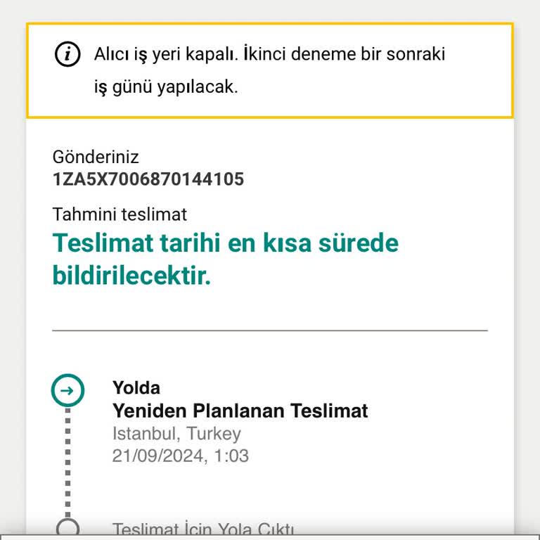 UPS Türkiye Kurye Yalan Beyanı