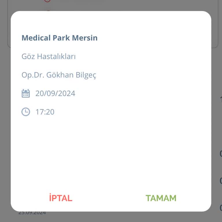 Medical Park Hastanesi Özel Hastanede 5 Dakika Gecikme İle Randevu İptali