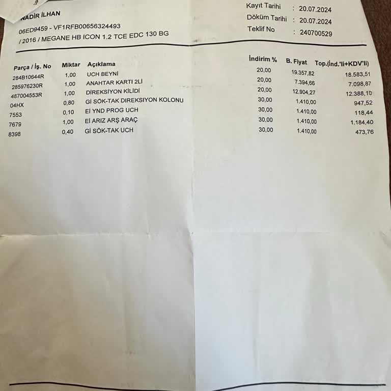 Renault Megane Arızası Ve Servis Sürecindeki Mağduriyet