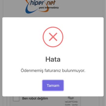 Hipernet Fatura Ödememe Rağmen İnternetimi Kestiler.