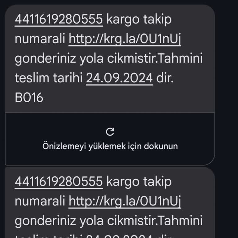 Aras Kargo Sipariş Vermediğim Halde Gelen Kargo Mesajı