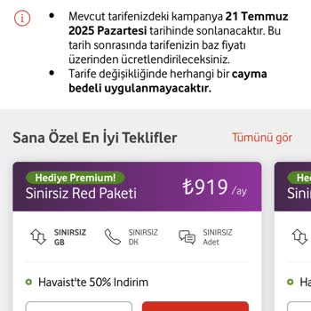 Vodafone'un Yanıltıcı Paket Değişikliği ve Müşteri Hizmetleri Sorunu