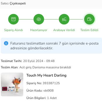 ÇiçekSepeti Çiçek Siparişim Teslim Edilmedi Ve Kurye Şüphesi