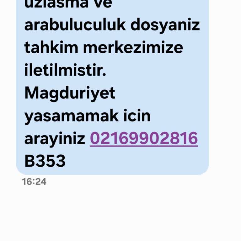 TLY UZLASMA (SMS) Tly Uzlaşma' Dan Gönderilen Mesajlar