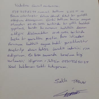 Onayım Olmadan Tanımlanan Taahhüt ve Haksız Cayma Bedeli Talebi