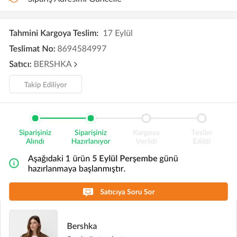 Trendyol Ürün Temin Edememe