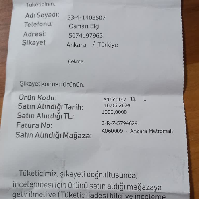 Avva Ürün İadesi Kabul Etmiyor