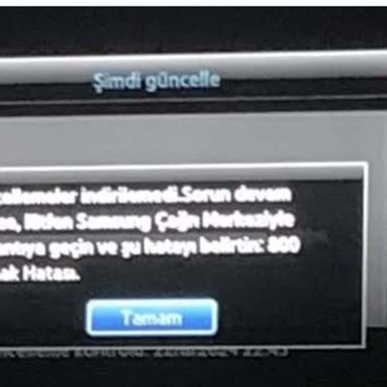 Samsung 40F8000 Smart TV Güncelleme Hatası